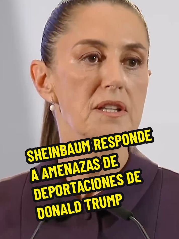 “No estamos deacuerdo en que se trate a los migrantes como criminales”: Sheinbaum responde a Trump La presidenta Claudia Sheinbaum expresó su desacuerdo con el plan de deportaciones de Donald Trump y señaló que tiene un plan para apoyar a las familias en caso de que el presidente cumpla su promesa; sin embargo, aclaró que la prioridad de su gobierno será demostrarle la importancia de los migrantes para la economía de EUA y la necesidad que tienen de esos trabajadores. #migrantes #eua #méxico #trump #sheinbaum #presidenta #news #noticia #parati fy #trendttk #video_viral #video_tiktok #foryou