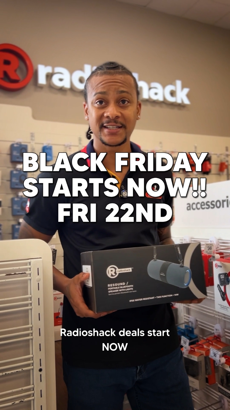 🚨 Black Friday is here at RadioShack! 🚨 Score up to 80% OFF on the best tech, gadgets, and accessories. Don’t wait, shop online or in-store this Friday 22nd November! 💻🎧📱 Deals won’t last, so grab them quick! #ShackFriday #BlackFriday #RadioShack #trinidad #fyp #foryoupage❤️❤️ #blackfridaysale #tobago #trendingvideo 