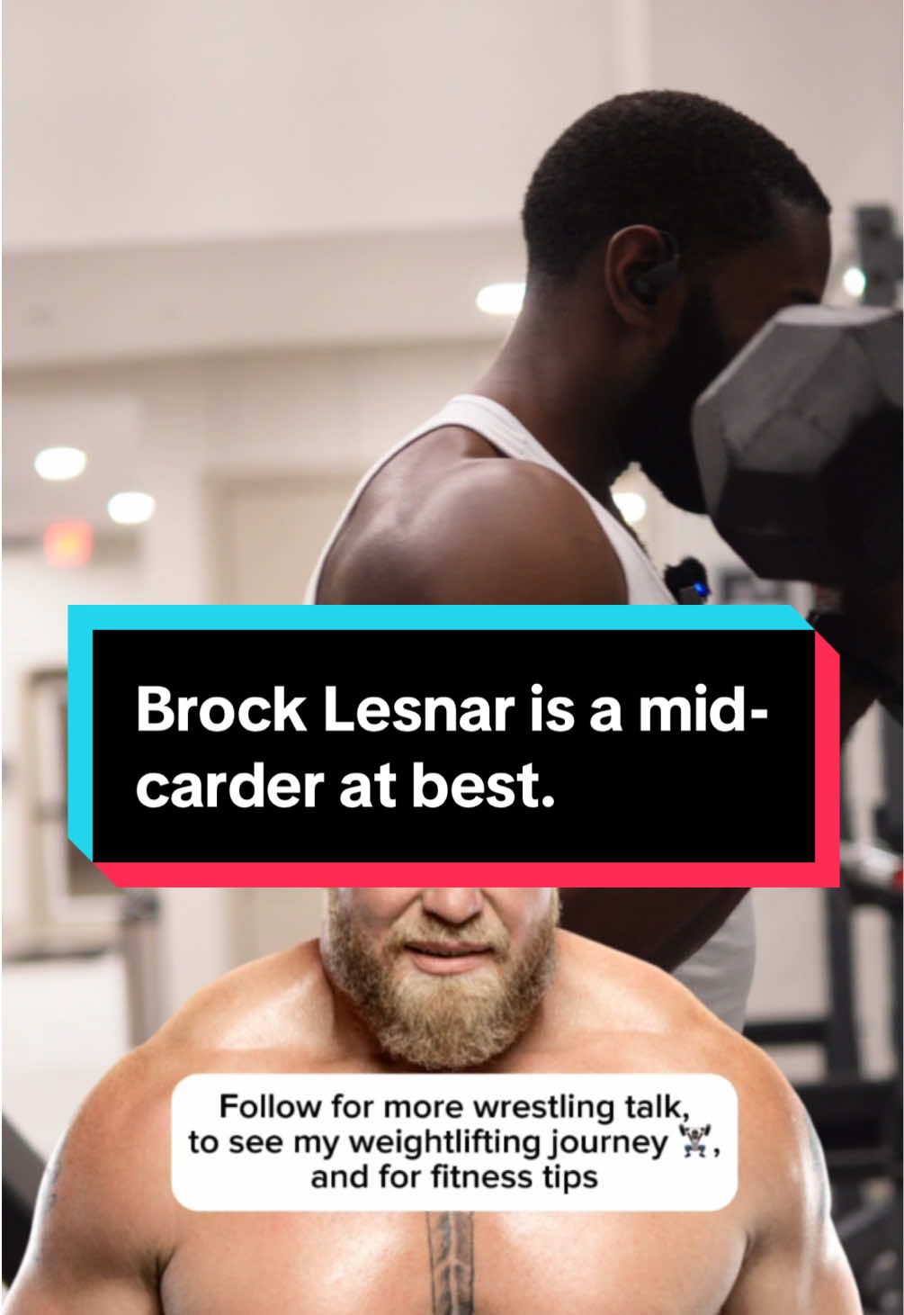 Brock Lesnar is a mid-carder at best. #fyp #fypシ゚ #WWE #wwefan #GymTok #FitTok #wwetiktok 