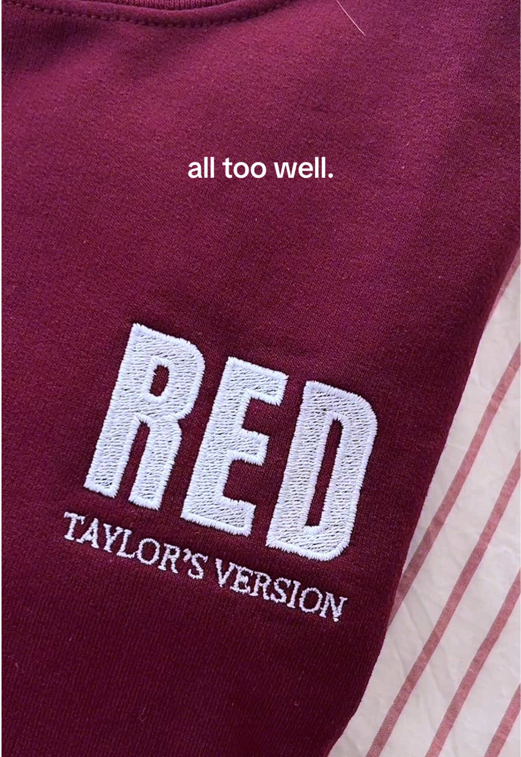 I remember it all too well ❤️  #alltoowell #alltoowell10min #alltoowelltaylorsversion #alltoowellshortfilm #redtv #redtaylorsversion #red #taylorsversion #redtaylorswift 