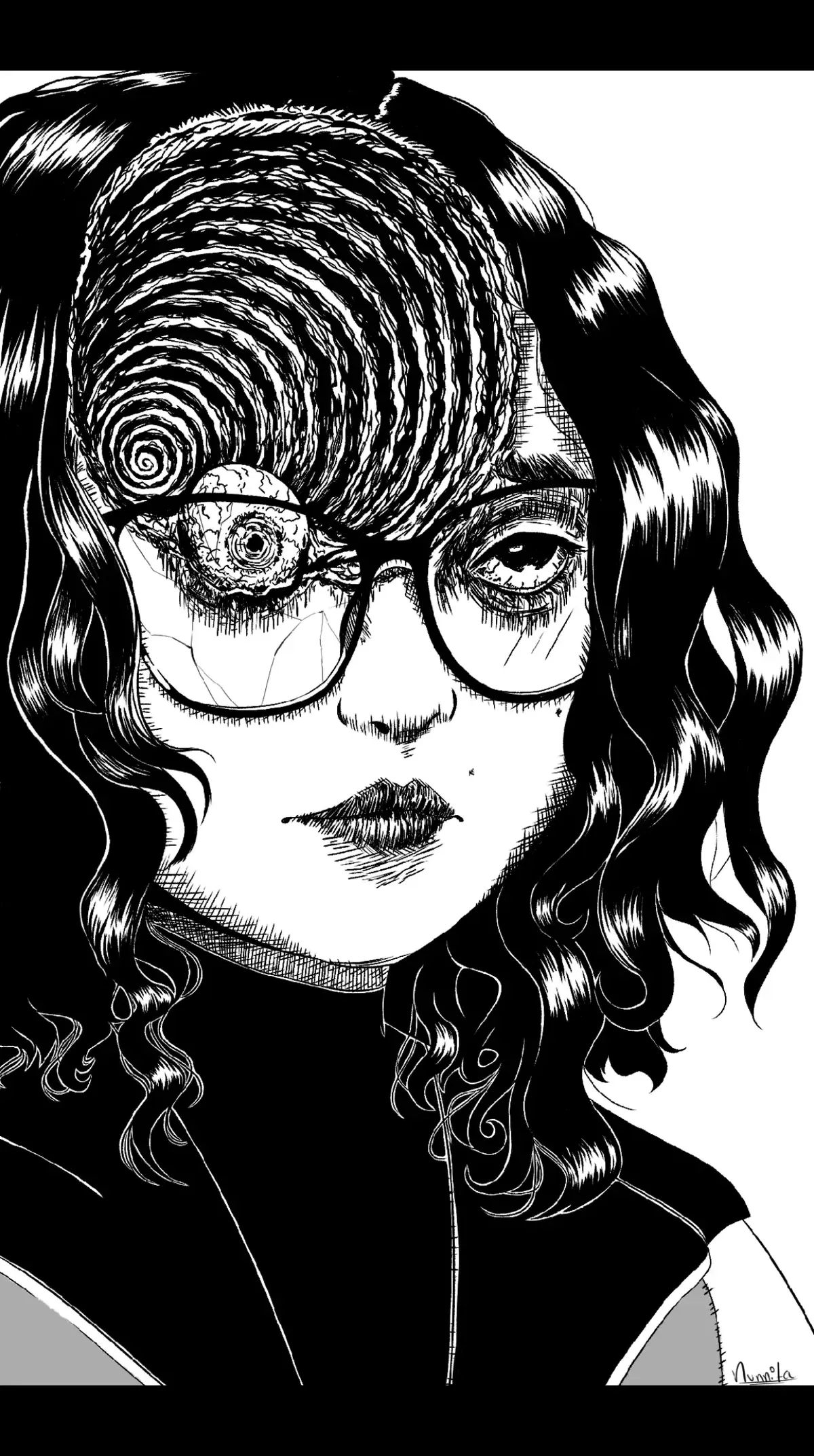 Dibujo que hice cuando estrenaron el anime y recién vengo a publicar ;v #junjiito #uzumaki #digitalartist #fanart