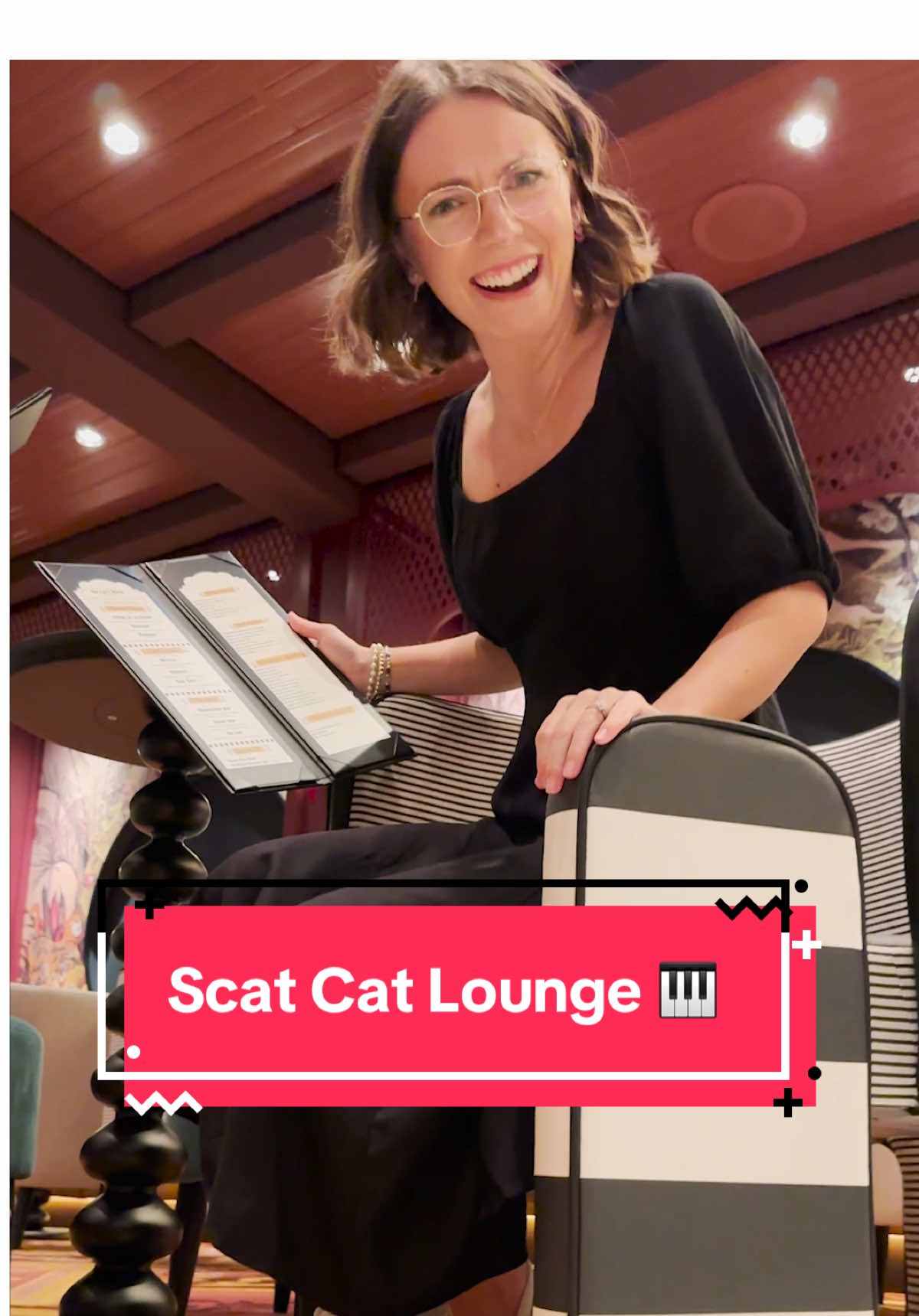 Scurrying over to Scat Cat Lounge, care to join? 👀🎹 #Disney #DisneyParks #DisneyCruiseLine #DisneyTreasure #ScatCatLounge #Aristocats #DisneyEats