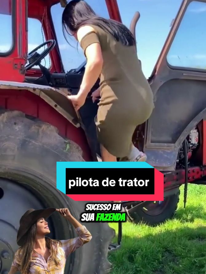 essa fazendeira dirige seu TRATOR em sua rotina no CAMPO #fazenda #trator #estilodevida 