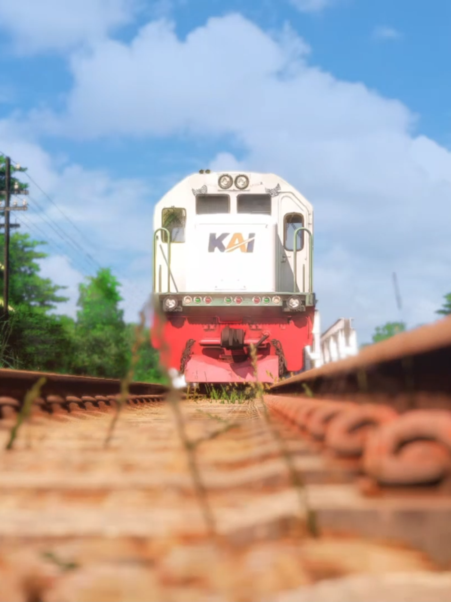 A Train :) | IB : @ghulambeluksepur #Keretaapiindonesia #TrainzSimulator #trainzrailroadsimulator2022 #stasiunbangil