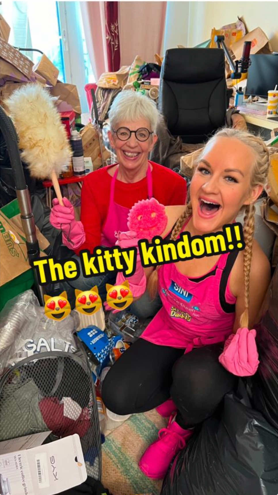 The kindom of kitty has been saved!😻 #deepcleaning #free cleaning #CleanTok #extrememakeover