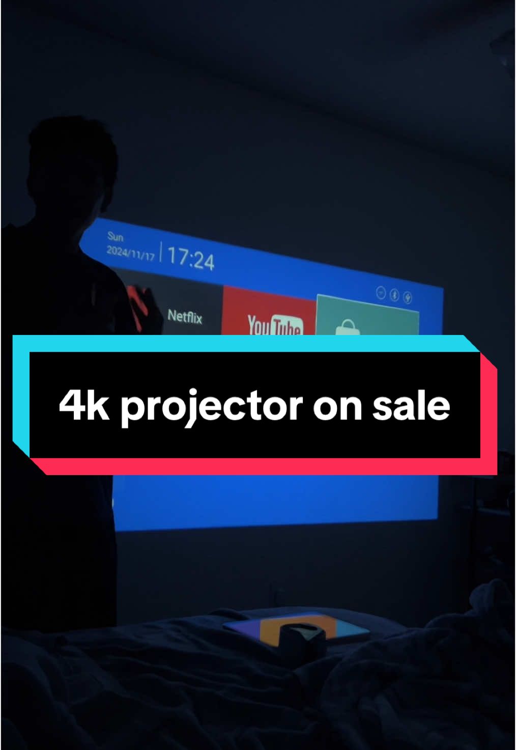 I cant date him anymore hes too broke for me #tiktokshopping #tiktokmademebuyit #blackfridaydeals #projector #4kprojector #movienight #christmasgiftsideas #tiktokshopblackfriday