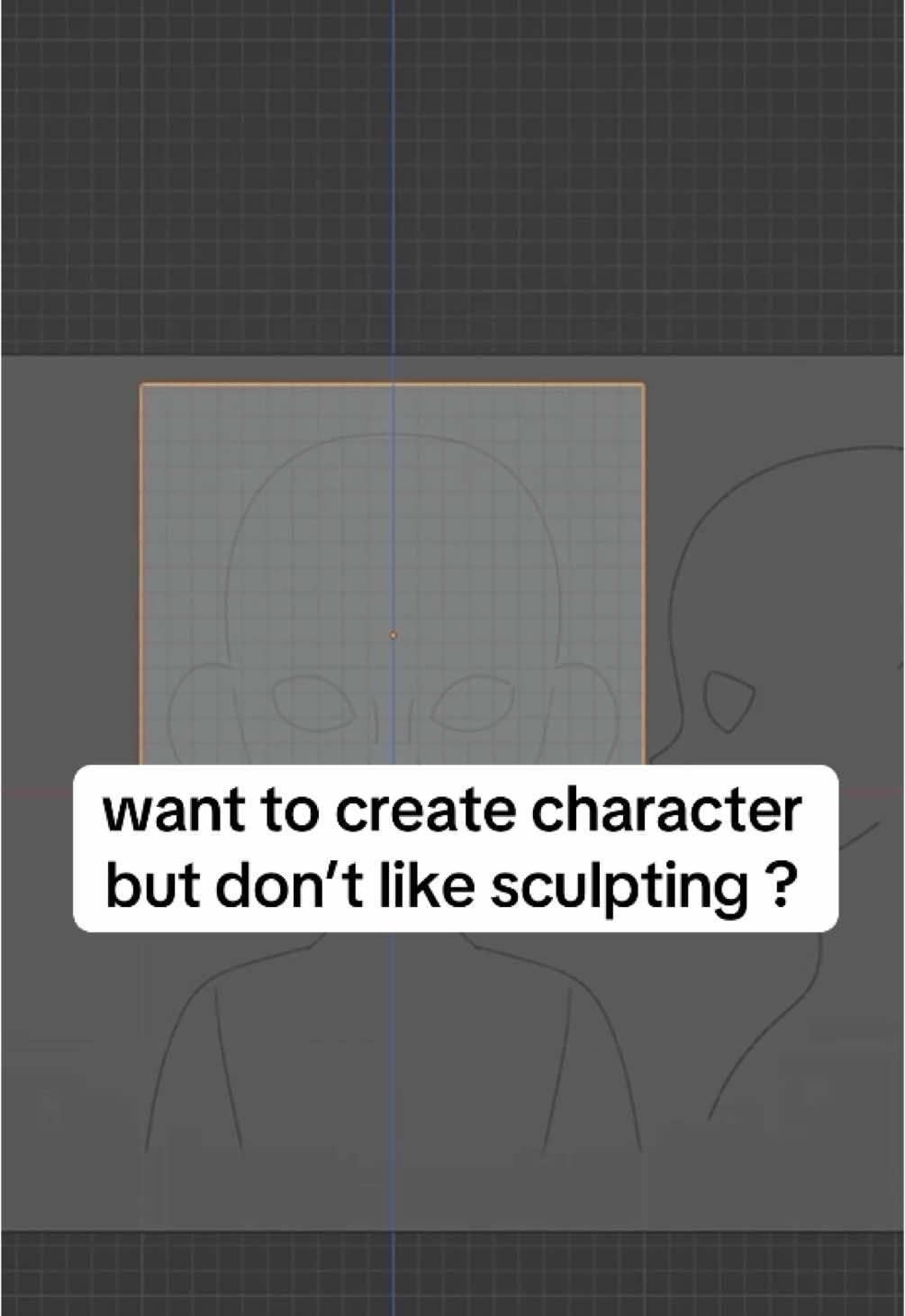 creating character without sculpting 🤭 #blender3d #3dartist #3dart #3dblender #3dcharacter #artistsoftiktok #3dmodeling 