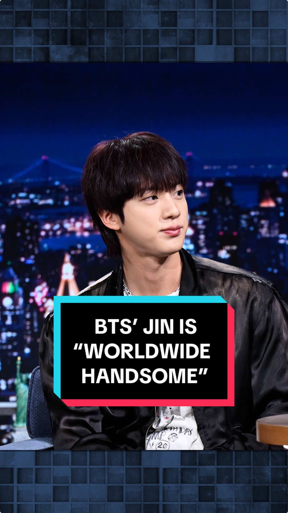 @BTS’ Jin is “Worldwide Handsome” 🤩 #JinOnFallon #FallonTonight #TonightShow #Jin #BTS #WorldwideHandsome #JimmyFallon 