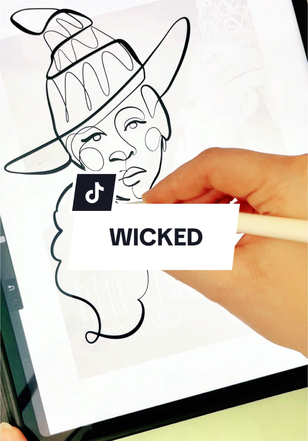 How to draw a portrait in one single line without lifting your pen! Wicked edition - here’s my one line scribble of Ariana and Cynthia 🧙✨ Using @Procreate on iPad pro, Outline brush. #digitalart #minimalart #onelineart #onelinedrawing #howtodraw #continuousline #lineart #outlineart #fanart #wicked @arianagrande @Cynthia Erivo 