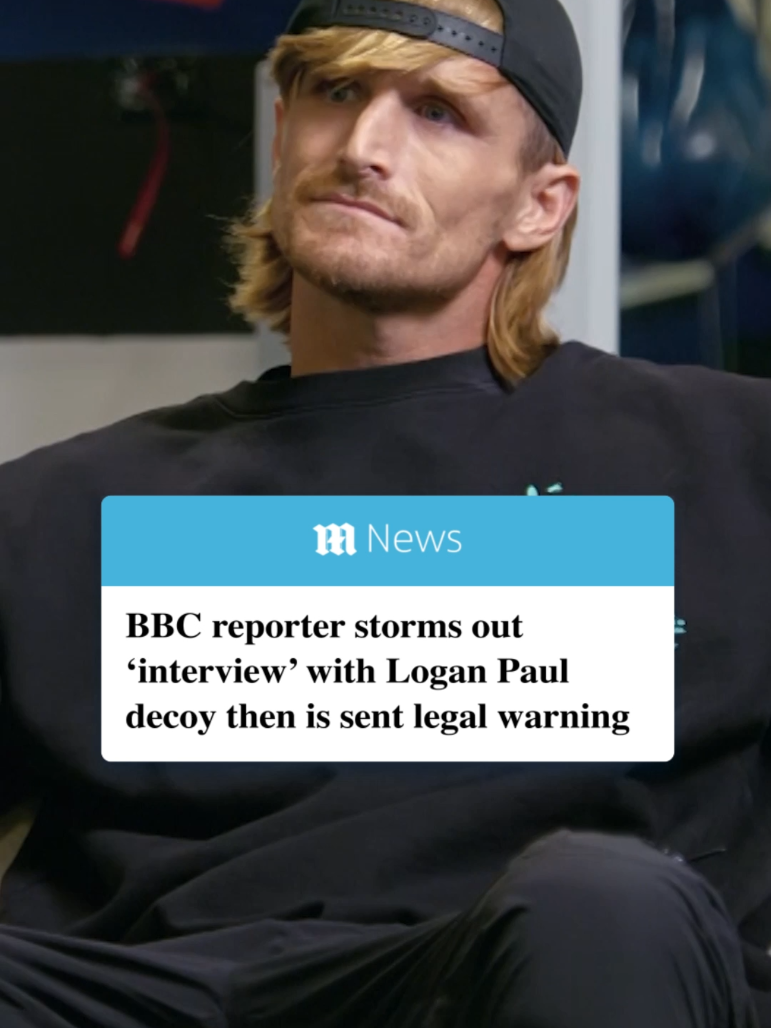 The BBC claims that Paul's team 'insisted' they fly to the Caribbean island through Storm Ernesto, but rather than be met by Paul himself, Matt Shea had the interesting experience of being confronted by a lookalike. The lookalike, identified as actor Rodney Petersen - who goes by the stage name 'Not Logan Paul', continues to claim he is a 'serious person' before Shea at last realises he is making no progress and says: 'Let's just get out of here, I'm not doing this.' Before he can leave, though, a group arrives in the room holding placards of Shea's face, while the fake Paul approaches him with a microphone as the group chants, seemingly anti-BBC messages. 🎥 BBC / LOGAN PAUL: BAD INFLUENCE? #news #loganpaul #paul #us #doc #youtube