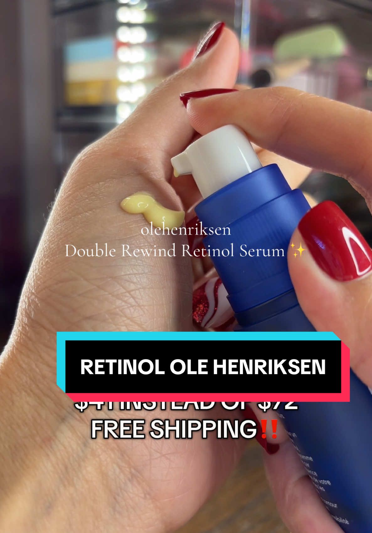 OleHenriksen retinol is on super sale! Double rewind retinol 0.3% #olehenriksen #oleglow #tiktokshopmademebuyit #tiktokshopcybermonday #tiktokshopblackfriday #bfcm #retinol #skincare 