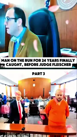 Man On the Run for 24 Years Finally Caught, Before Judge Fleischer #court #courtroom #judge #law #viralvideo #fyp #trending #usa🇺🇸 #prison #arrest #crime 