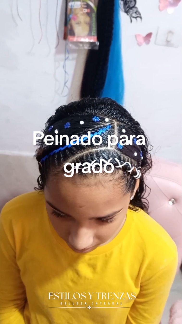 Peinado pars grado Graduación #estilosytrenzas #belleza #style #hair #braids #trenzas #haircut #curlis #niñas #peinados 