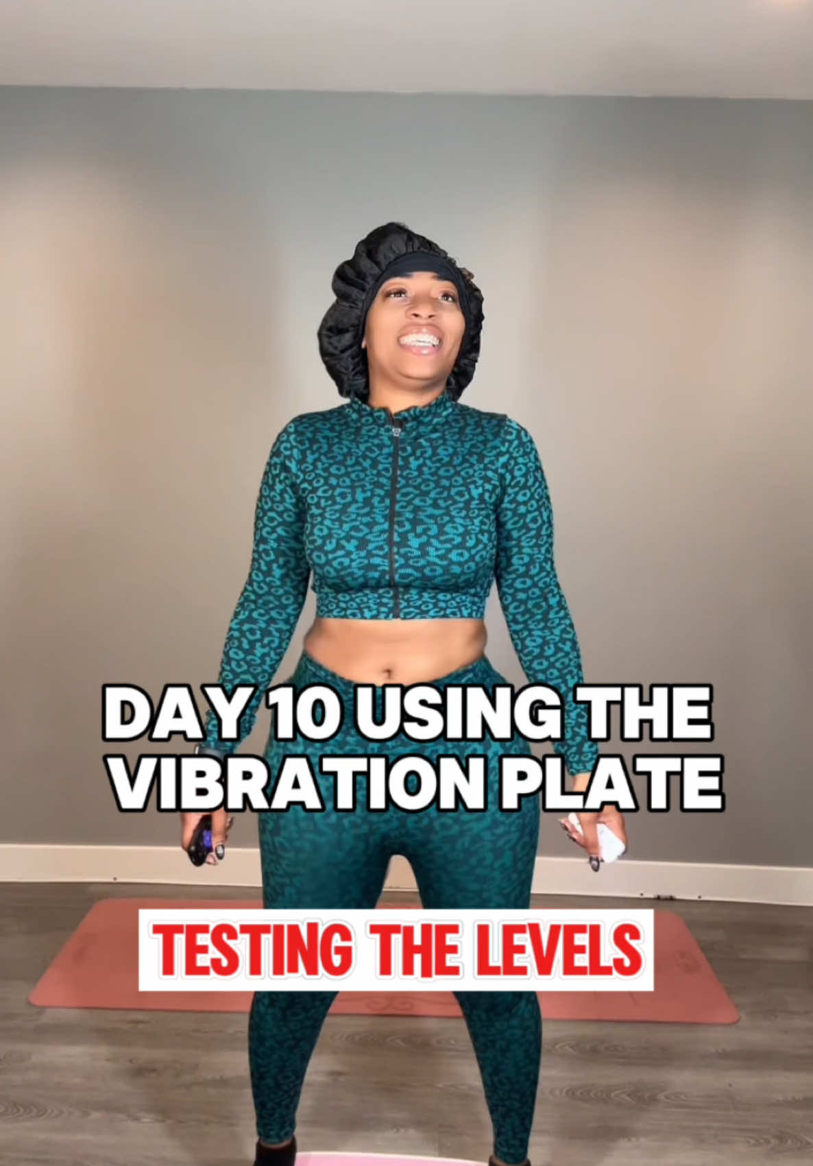 Showing you the levels of the vibration plate today🩷 this my favorite post workout activity now ##vibrationplate