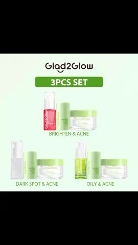 G2G 3PCS 3IN1 Set Paket Skincare Moisturizer Clay Mask Serum -ACNE KIT GLOWING KIT