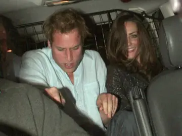 Kate Middleton and Prince William leave Boujis Club together 2007 