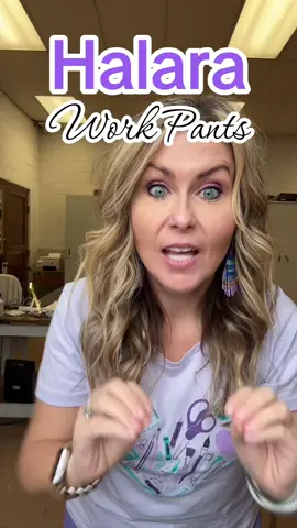 💜 Another color to add to my collection of Halara Waffle Work Pants! Try them, you’ll love them! @Halara_official #creatorsearchinsights #tiktokshopblackfriday #tiktokshopcybermonday #fashion #teachersoftiktoktok 