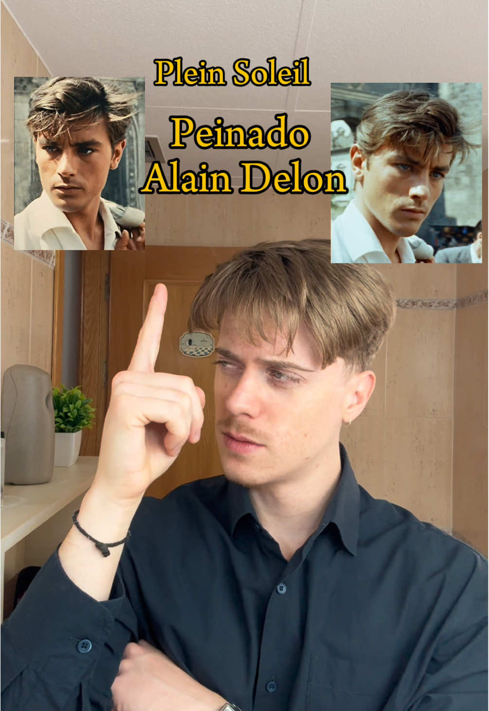 Peinado icónico de Alain Delon  #oldmoney #menshairstyle #classymenstyle #hairstylemen 