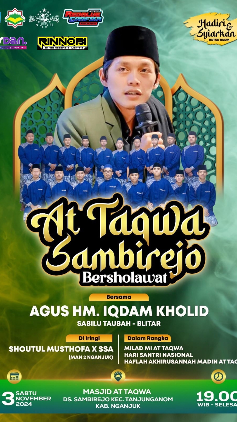 yuk gaes hadirilah ngaji bareng gus e.... tgl 23/11/2024 di desa sambirejo kec.tanjunganom - nganjuk #fyp #teamsotto #soundviral #soundsystemjawarimur #gusiqdammuhammad #stpusat #sabilutaubah