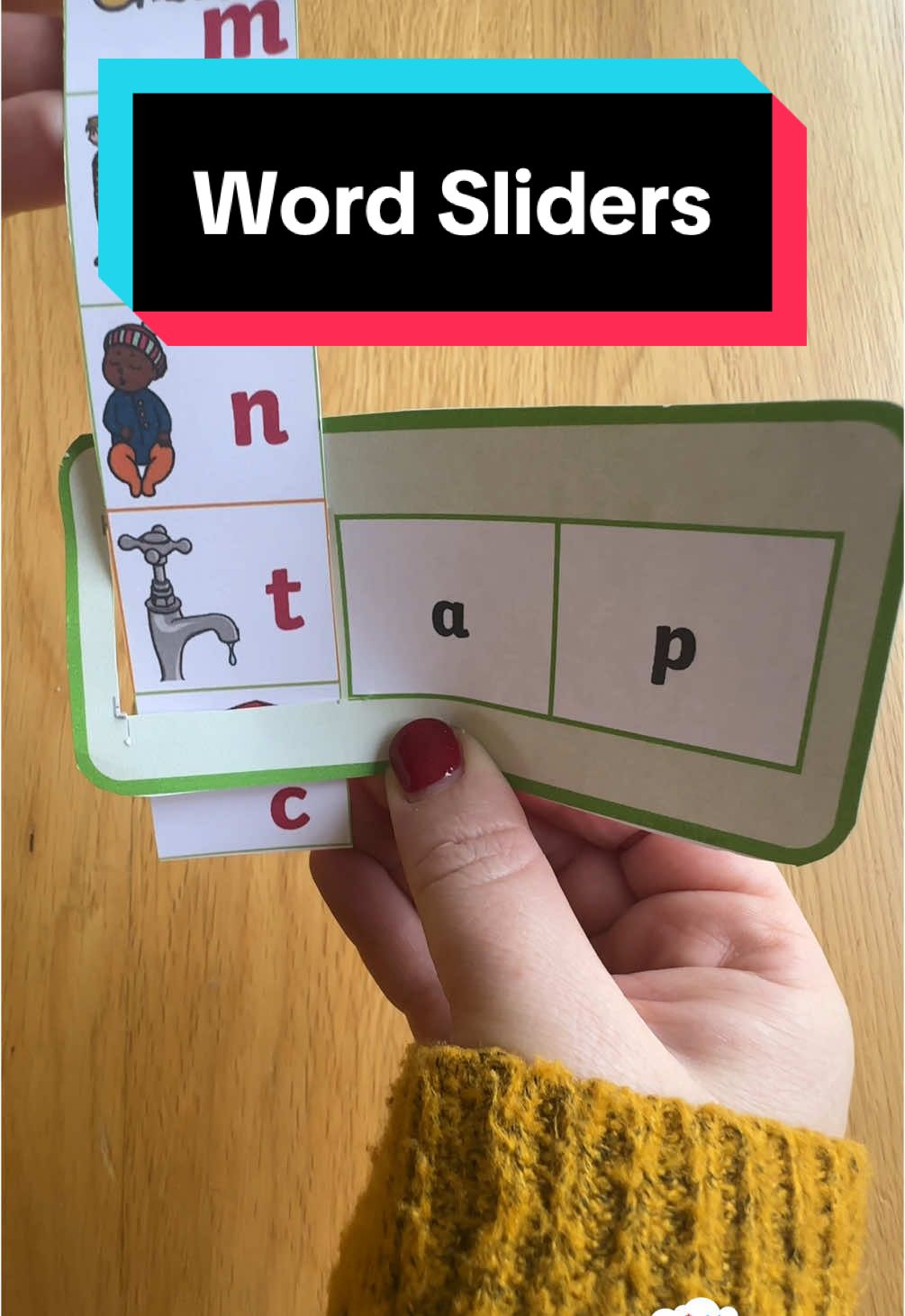 Reading activity for blending cvc words and exploring word families and rhyme. #learntoread #reading #phonics #phonicsactivities #eyfs #eyfsteacher #kindergarten #kindergartenteacher #cvcwords