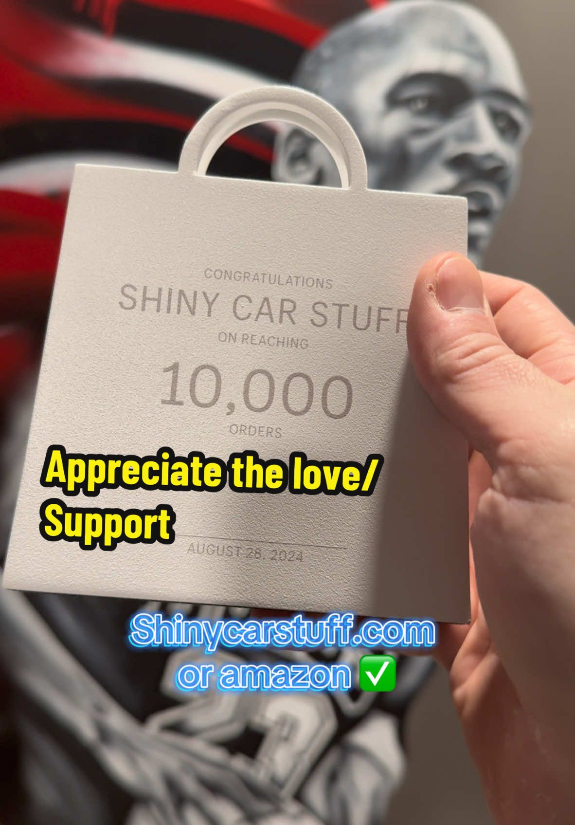 Thanks for 10,000 orders 🙏 #shinycarstuff #shopify #wipeonclearcoat #handappliedclearcoat #tiktok #bodyshop