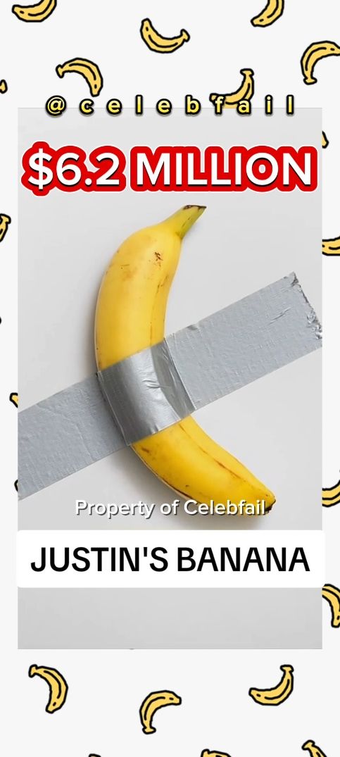 BILLIONAIRES GOING BANANAS: A piece of conceptual art consisting of a simple banana, duct-taped to a wall, sold for $6.2 million at an auction in New York on Wednesday, with the winning bid coming from 34 year old cryptocurrency entrepreneur, Justin Sun.  #banana #ducttape #justinsun #billonaire #art #artcollector #cryptotok #cryptocurrencynews #cryptonews #cryptotrading #blockchain #sothebys #wealthgap #capitalism #mauriziocattelan #celebfail #CapCut #elonmusk #lifestylesoftherichandfamous #justinsbanana #crypto #uhnw #richrich #artbasel #artbaselmiami  @Sotheby’s @Justin Sun 