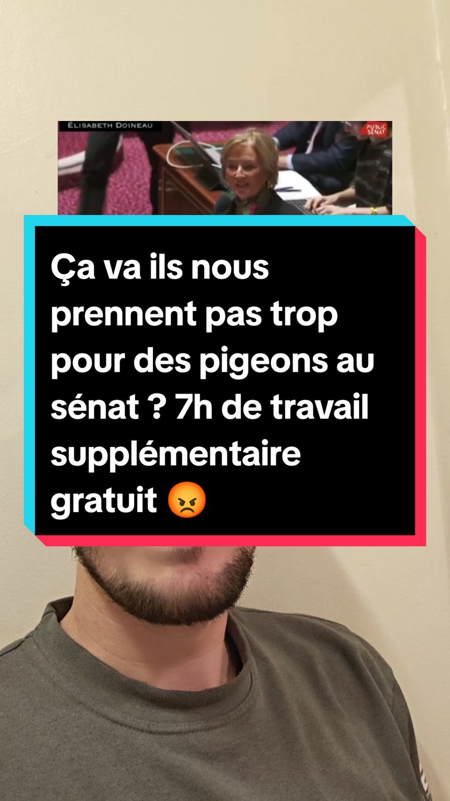 Le travail gratuit s’appelle l'esclavage 😡 le Sénat vote l'instauration de 7h de travail supplémentaire sans rémunération 🤦 #actualité #gouvernement #politique #rn #nfp 