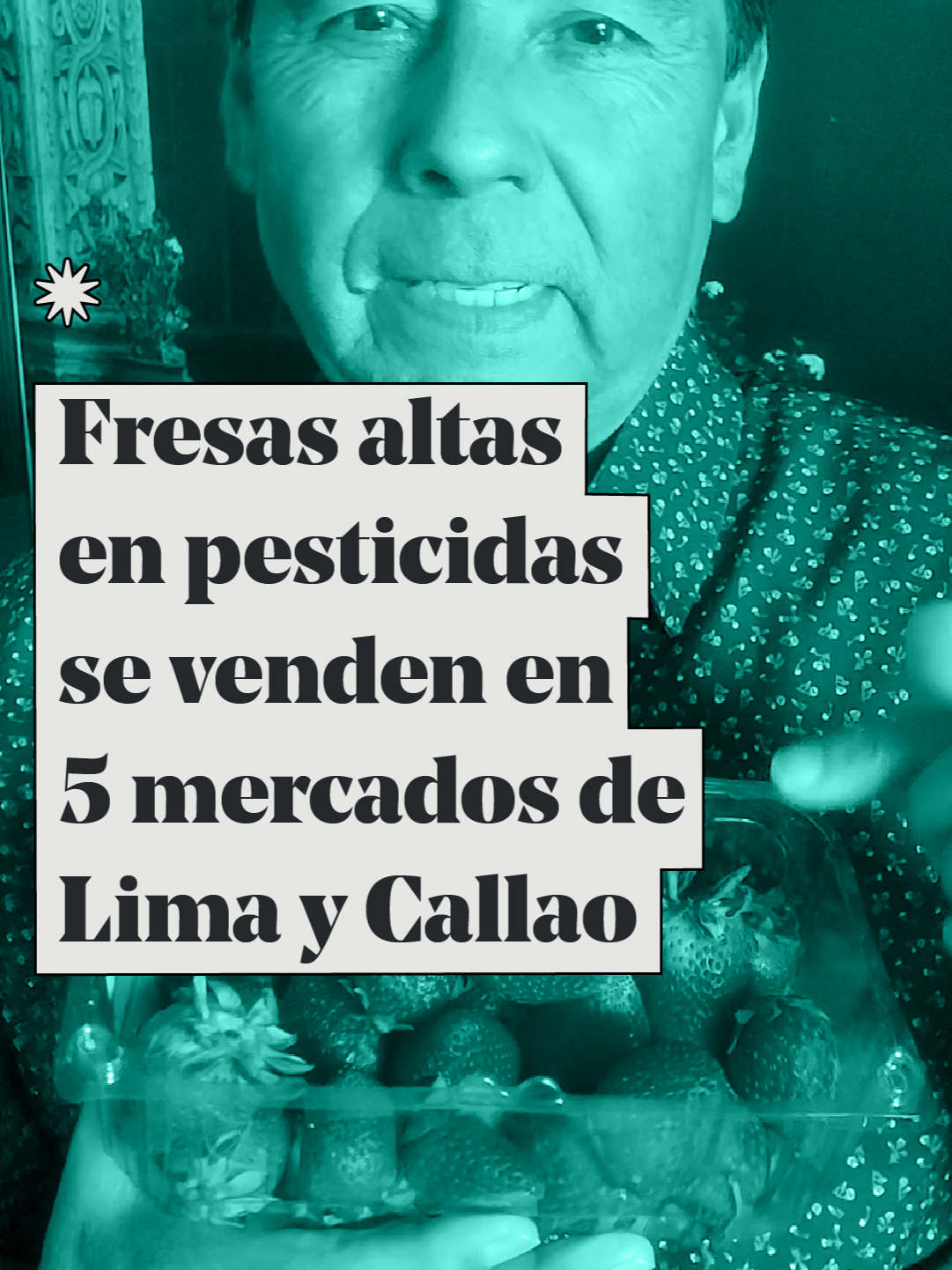 El 1 de noviembre, en plena temporada de fresas, el abogado especializado en defensa del consumidor, Jaime Delgado (@jaimedelgadooficial), fue junto al laboratorio Mérieux Nutrisciences a cinco mercados de Lima y Callao para tomar muestras de esta fruta y hacer un ejercicio: someterlas a un análisis de laboratorio con el fin de evaluar la presencia de microorganismos y la cantidad de multiresiduos de agroquímicos que contienen. Las cinco muestras fueron recogidas en los mercados Lobatón (Lince), Mayorista de Frutas (San Luis), Mercado Magdalena (Magdalena del Mar), San José (Jesús María) y Minka (Callao). Luego, el laboratorio, acreditado a nivel internacional y con presencia en 27 países, hizo los respectivos exámenes. Los resultados evidenciaron la presencia de altas cantidades de residuos de pesticidas en las fresas que se venden en los cinco mercados y que superan hasta 13 veces los Límites Máximos de Residuos (LMR) de estas sustancias químicas establecidos en la legislación peruana. Un problema que confirma lo que ha revelado la coalición de organizaciones que integran el Monitoreo Ciudadano de Pesticidas en los Alimentos desde 2023 con los estudios de residuos de agroquímicos en frutas y verduras comercializadas en 5 regiones del país. #fresas #pesticidas #plaguicidas #Senasa