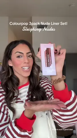 @ColourPop Cosmetics lip liners are ELITE!! This sleighing nudes set is the perfect nude lip combo set for $15! Grab it while it’s on sale! It makes for a perfect stocking stuffer! 