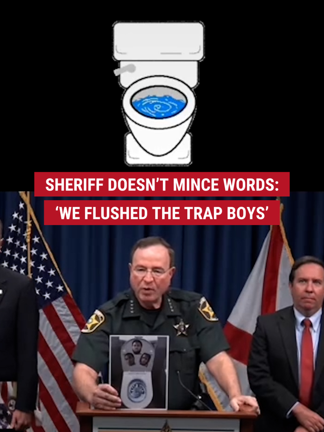 DOWN THE DRAIN: Florida sheriff says they've 