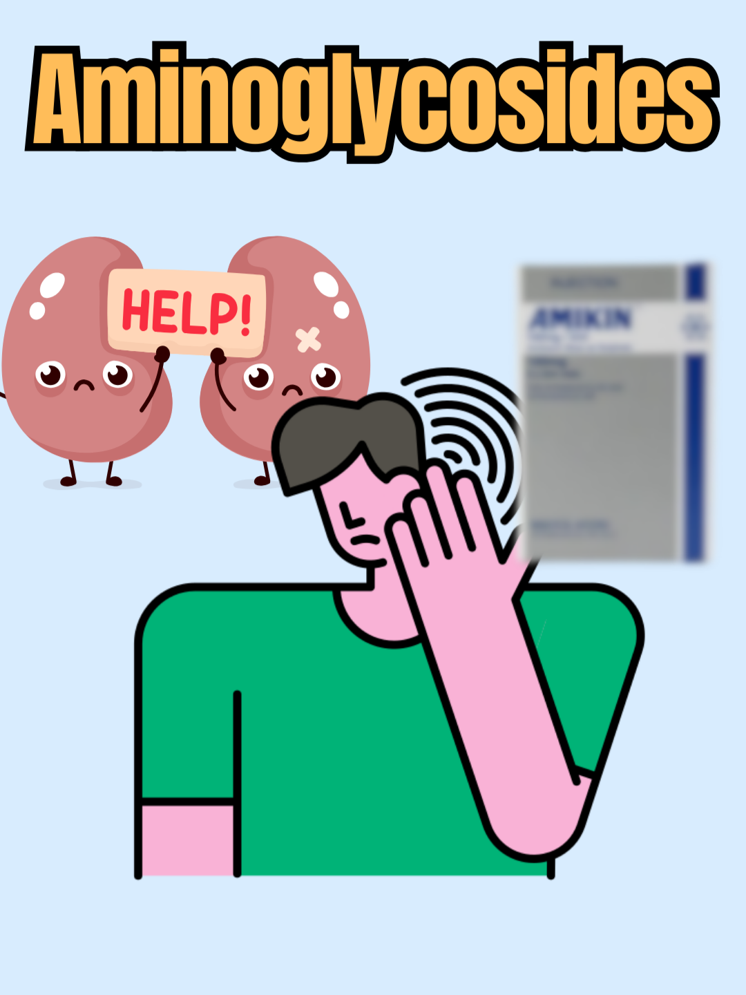 Aminoglycosides #T1d #pharmacy #صيدله #pharmacycourse #pharmaceutical #fyp #pharmacytiktok #صيدليه #الفرق #hospital #مضادات_حيوية #antibiotics #aminoglycosides #ototoxicity #kidney #kidneyinjury