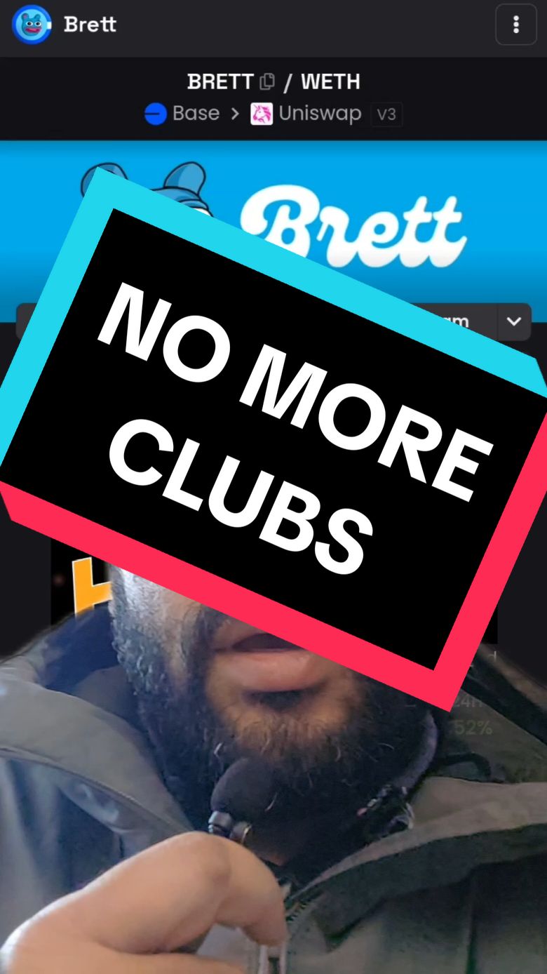 Say no to clubs! #Brett #BasedBrett #Landwolf #Wolf #Pnut #Peanutthesquirrel #Cheyenne #fyp #fyo #cryptos #cryptocurrencies #cryptocurrency #crypto #altcoin #altcoins #cryptok 