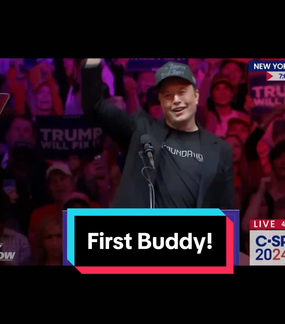 It's First Buddy Elon Musk! The friend who never leaves your side. Ever. #DailyShow #ElonMusk #FirstBuddy #Trump 