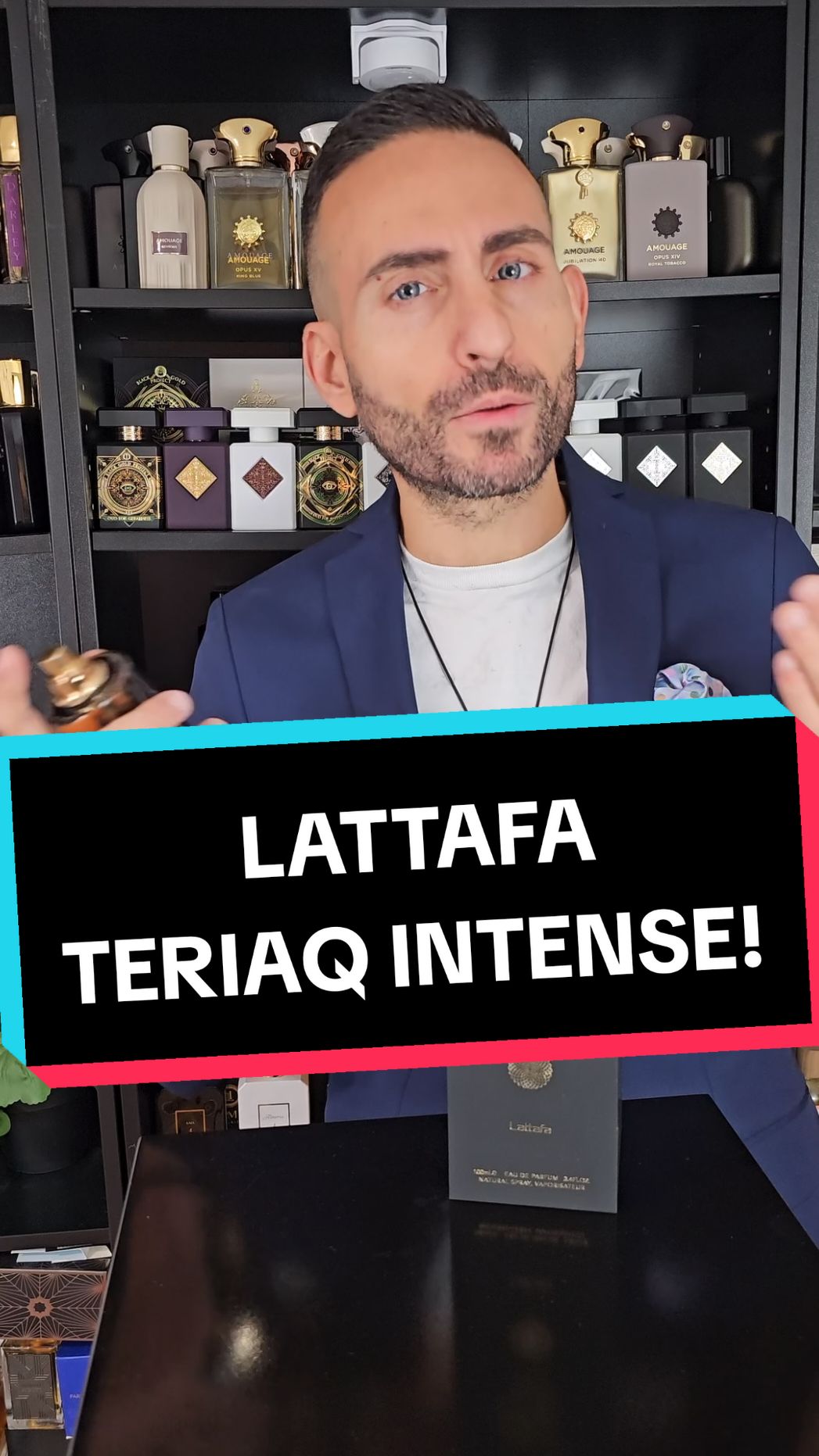 Lattafa Teriaq Intense perfume review!  #fragrancetiktok #fragrancetok #perfume #redolessence #cologne #perfumetiktok 