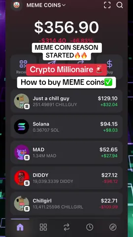 UPDATE 3 🚨 Invested my last $243.19 into 6 MEME coins yesterday and another 2 today! Lets see what happens! How to buy meme coins beginner guide. NOT FINANCIAL ADVICE! DYOR🚨 #crypto #cryptotrading #cryptocurrency #memecoin #shitcoin #chillguy #chillgirl #investing #cryptonews #chillguymeme #tutorial 