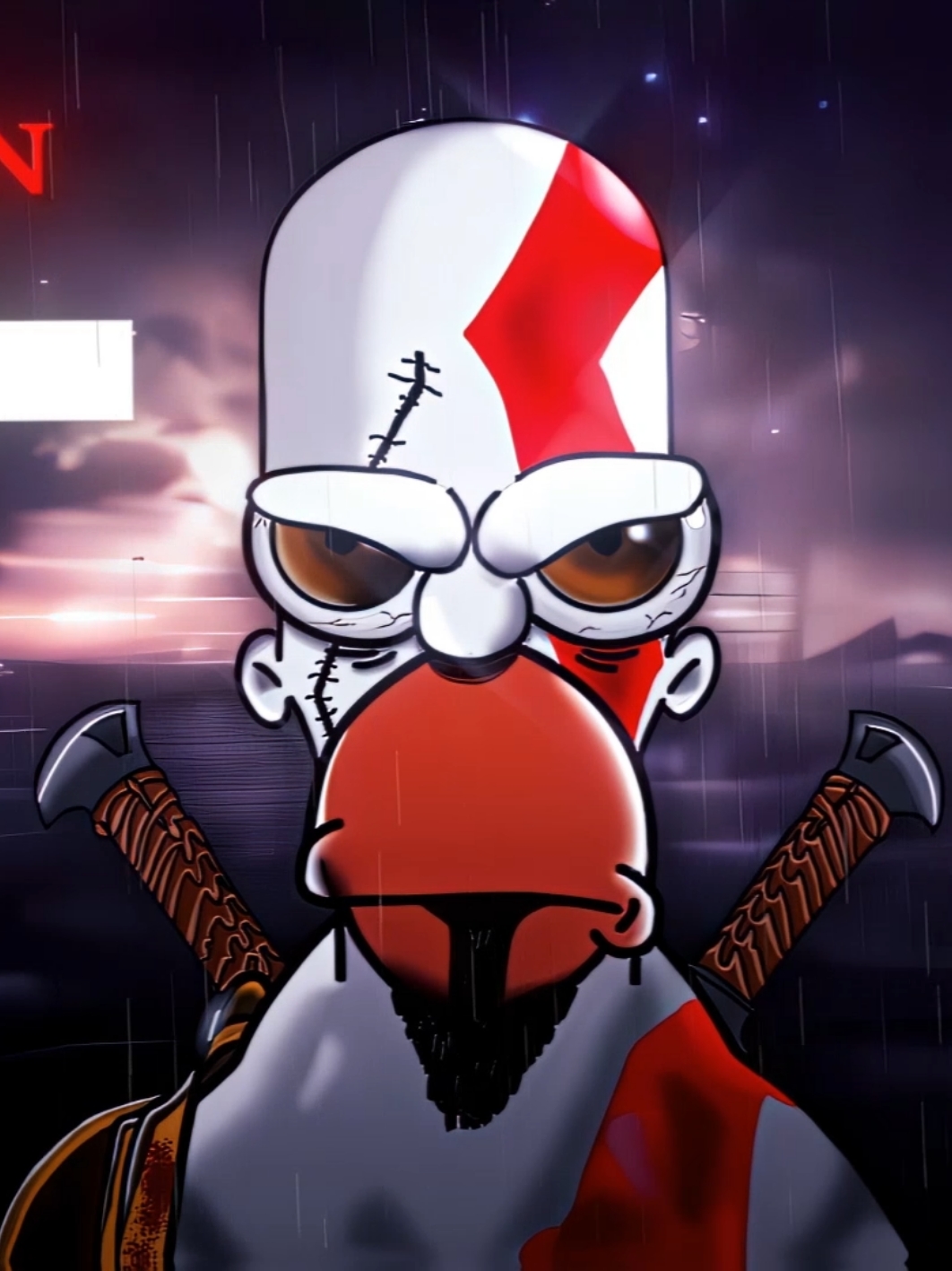 Tuff ash #homersimpson #kratos #godofwar #edit #godofwaredit #fyp 