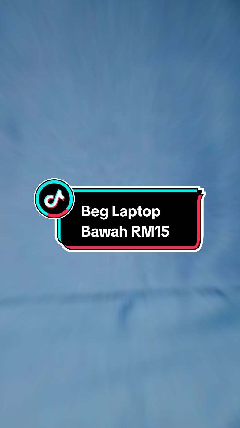 Beg laptop dengan harga RM15 saja. Ruang dalam agak besar dan design sangat moden, plus ada port USB charging. #beglaptop #beglaptopmurah 