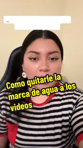 Como quitarle la marca de agua a los videos #marcadeagua #AprendeEnTikTok 