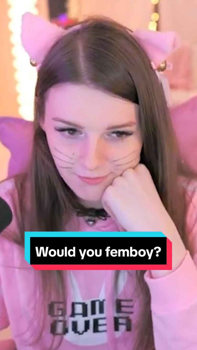 Would you become a femboy for her? 😏 #f1nn5ter #finnster #f1nn5tergirl #streamer #trans #egirl #hrt @F1NN5TER 