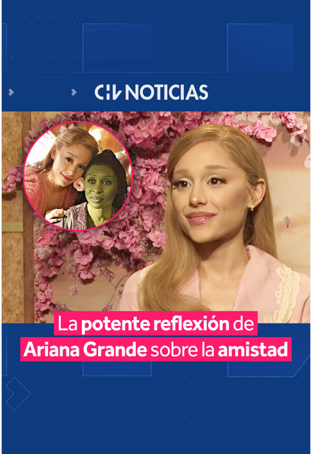 🪄 En conversación con la periodista María José Rueda de Chilevisión, Ariana Grande entregó un potente mensaje sobre lo que significa la verdadera amistad en su película Wicked. 🗣️ “Los verdaderos amigos no te dicen que sí a todo, no te dicen lo que creen que necesitas escuchar, ellos te dicen la verdad”, afirmó. 🍿 La película se estrenó este 21 de noviembre en los cines nacionales, por lo que no te puedes perder la emotiva historia entre Glinda y Elphaba. #CHVNoticias #CHVShow #InternacionalCHV #Wicked