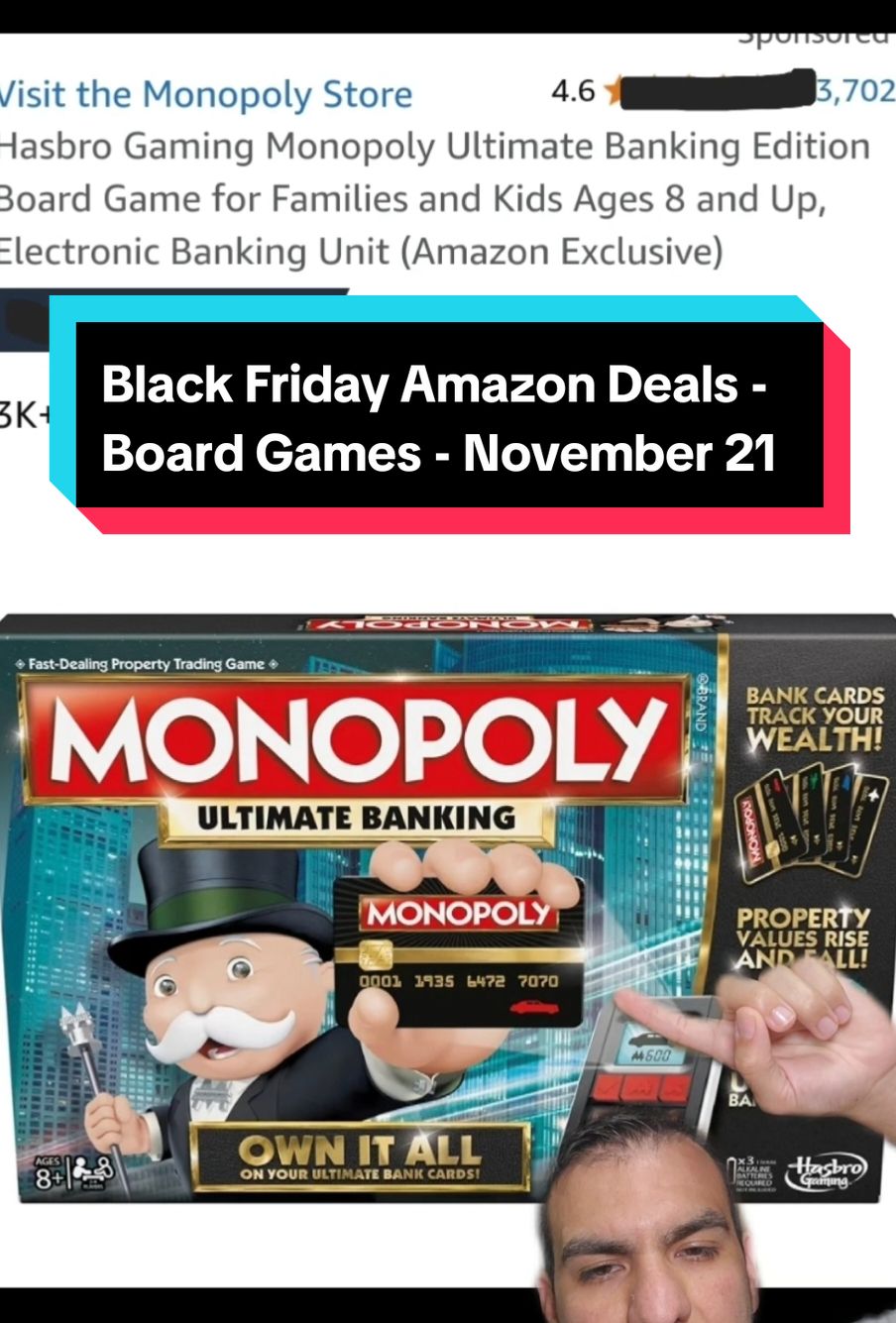 Black Friday Amazon Deals - Board Games - November 21 All codes are in my profile.  #AmazonDeals #AmazonPrime #AmazonSale #DealOfTheDay #AmazonFinds #ThanksgivingDeals #BlackFriday #ThanksgivingSale #CyberMonday #HolidayDeals 