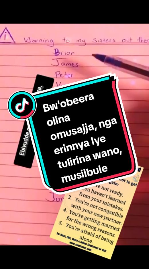 Bw'obeera olina omusajja, nga erinnya lye tulirina wano, musiibule mangu. #alienskin #ugandanstiktok #bugandakingdom #ugandanstiktokers #kampala