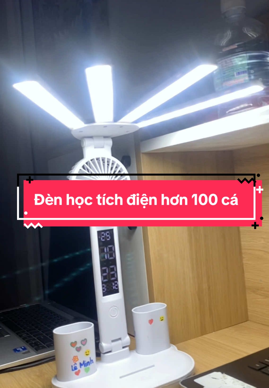 Đèn học tích điện 4 bóng siêu sáng! #denhocchongcan #dentichdien #denhoctichdien #denhoctichdienchongcan #denhoctichdien3chedoxinxo #denbanhoc #tienichonline40 