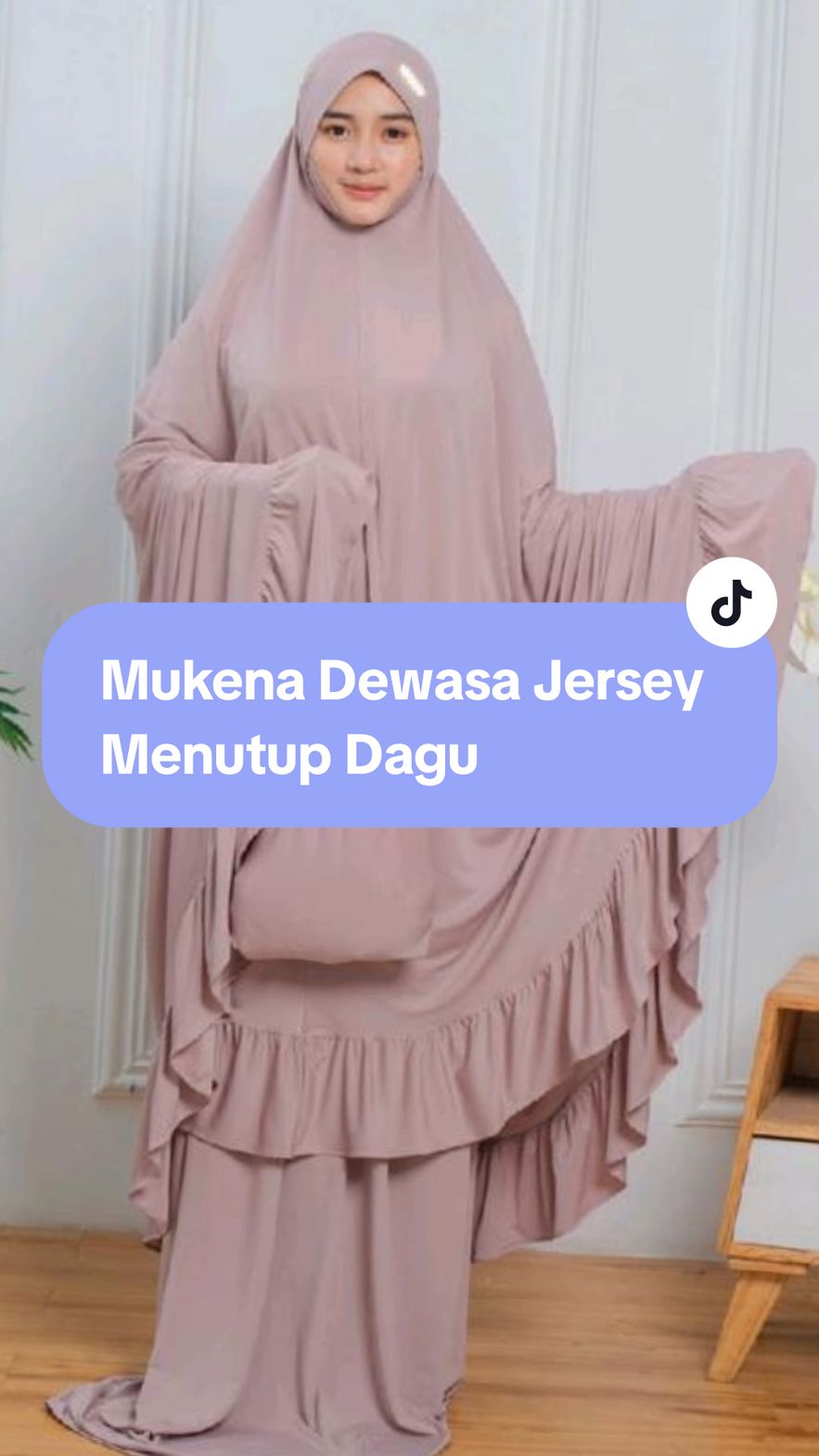 Mukena Dewasa Jersey Menutup Dagu #fyp #fashion #viral #xzyabc 