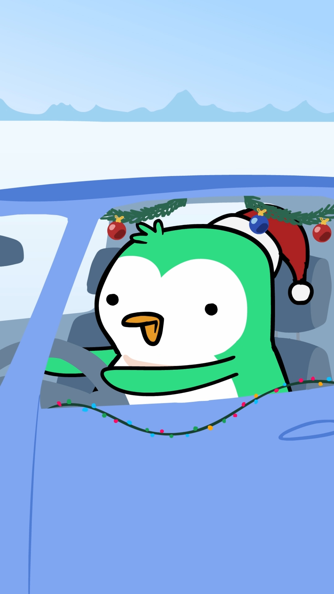 CHRISTMAS!! 🎄☃️ follow me for more funny content!  #cartoon #funny #comedy #animation #purgypengoon #pudgypenguins #cute