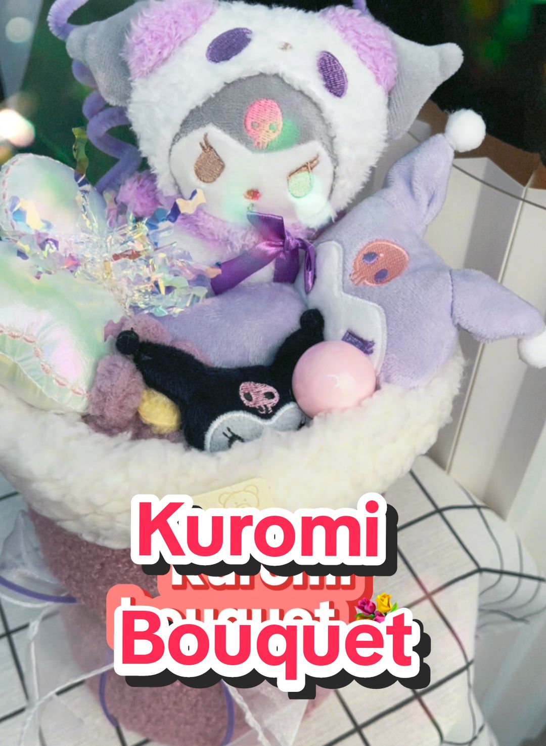 Korang suka karakter sanrio yg mana? #sanrio #kuromi #plushbouquet #bungakonvo #bungaconvo #graduationflower 