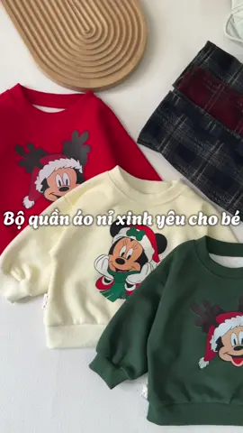 Noel hay Tết không thể thiếu mẫu bộ nỉ này cho bé yêu #hokiha #hokihakids #noelmacgi #noel #giangsinh #bogiangsinhchobe 