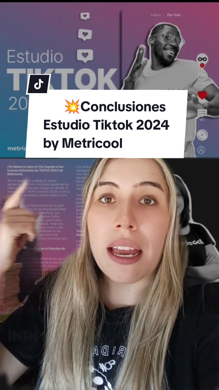 Resumen Estudio Tiktok 2024 by #Metricool  #Informetiktok #tiktok #contenidostiktok #estrategiatiktok #redessociales #parati #tiktokstudio  #greenscreen #888 