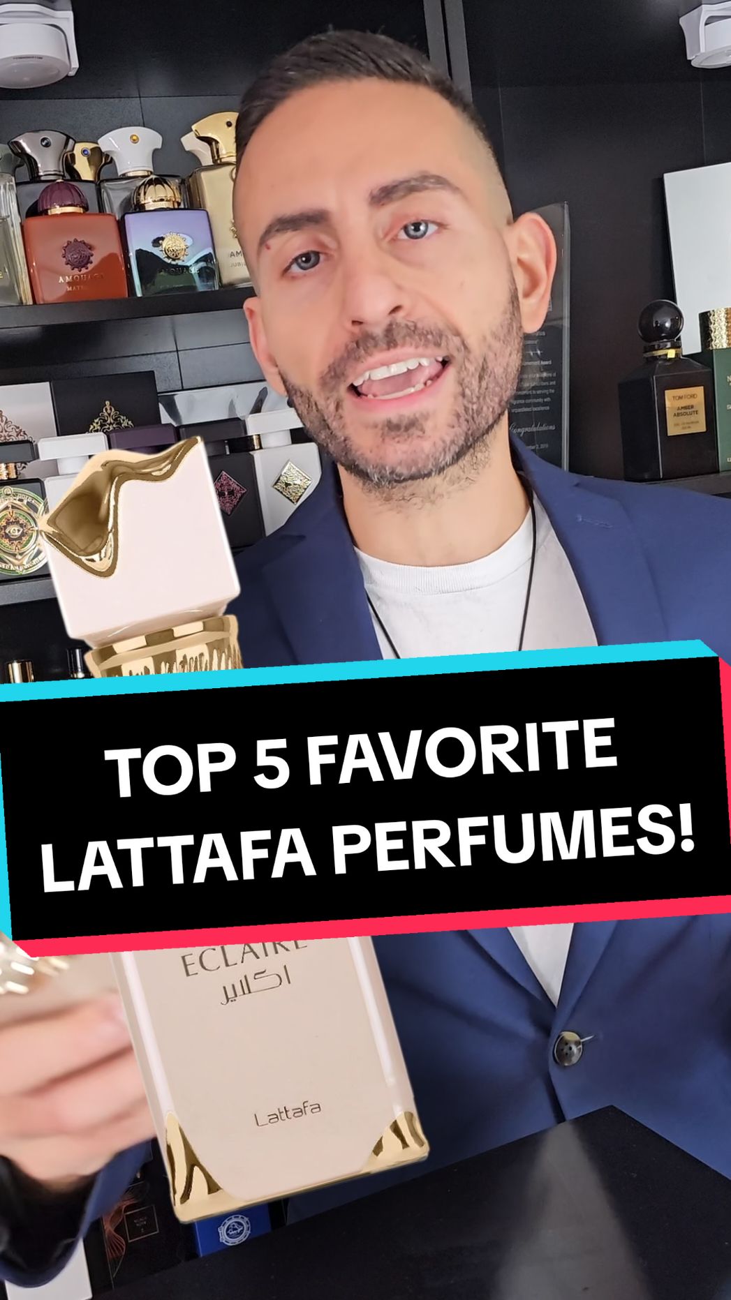 Top 5 favorite Lattafa perfumes! #perfumetiktok #cologne #redolessence #perfume #fragrancetok #fragrancetiktok 