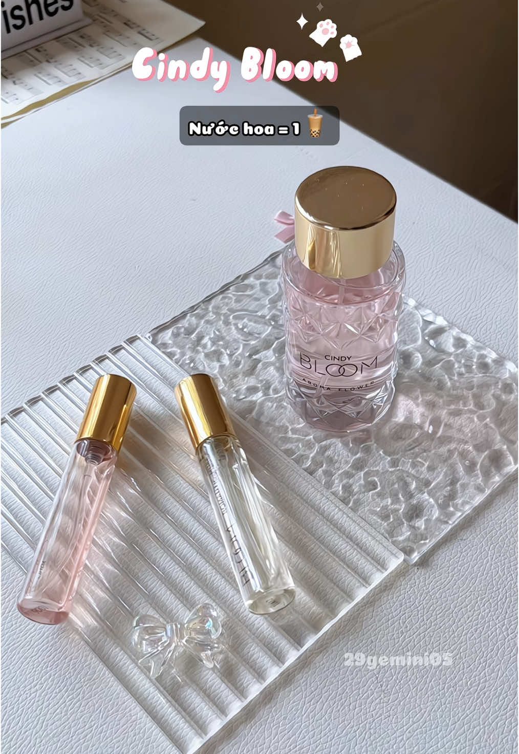 #cindybloom #nuochoa #nuochoanu #nuochoachinhhang #nuochoacindybloom #29gemini05 